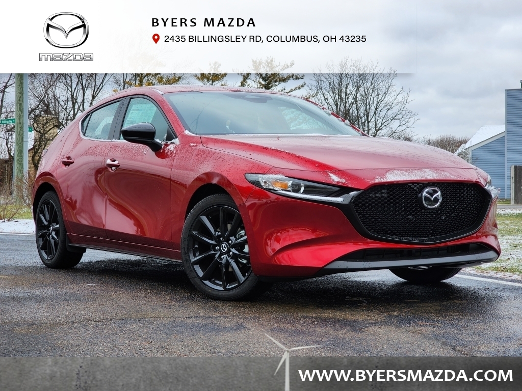 New, 2024 Mazda Mazda3 Hatchback 2.5 S Select Sport, Red, M245449