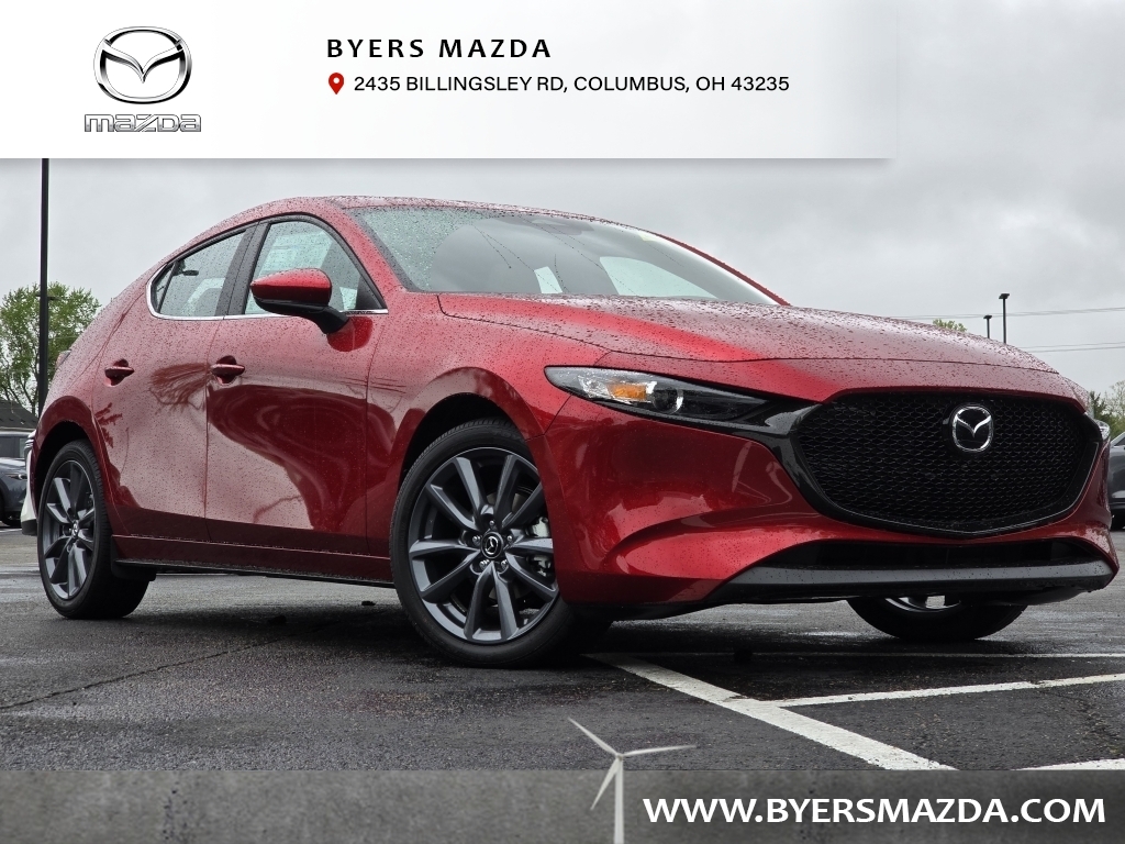 New, 2024 Mazda Mazda3 Hatchback 2.5 S Preferred Auto FWD, Red, M245482